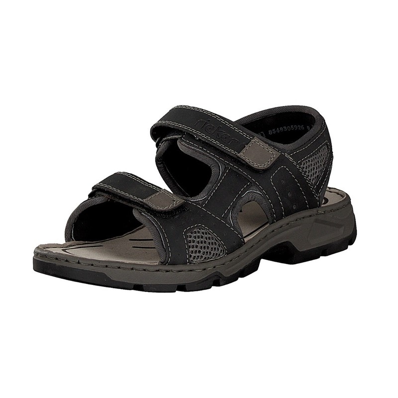 Panske Sandále Rieker 26159-00, Čierne